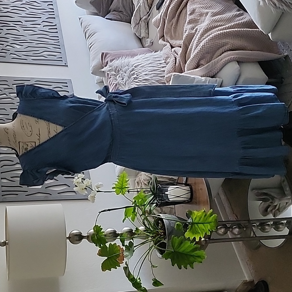 Denim Wrap Dress
